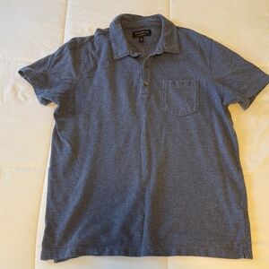 Banana Republic Heather Blue Polo Shirt